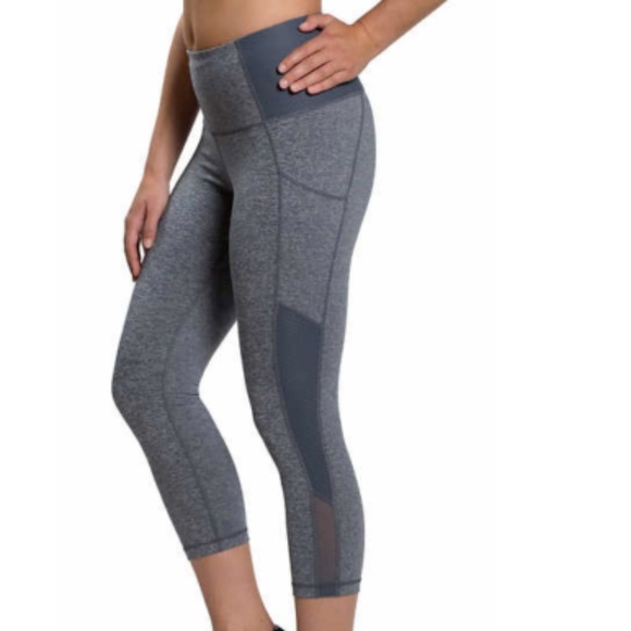 Kirkland Women Ladies' Active Crop Tight Gray - Picture 2 of 5